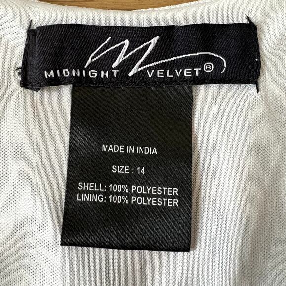 Midnight Velvet Womens Geometric Stripe Pattern Maxi Dress Size 14 Event Wedding - Picture 4 of 5